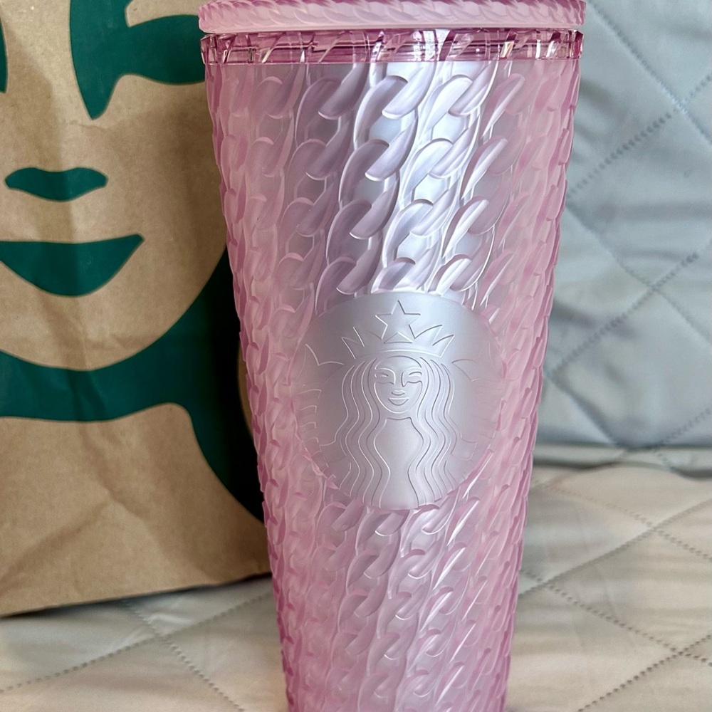 Starbucks Pink Textured Tumbler
